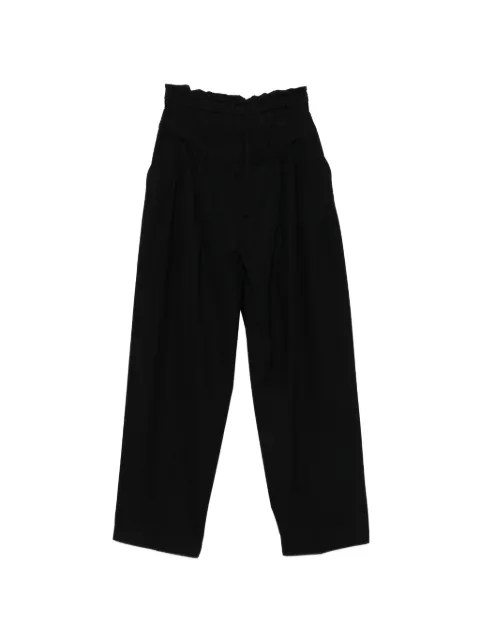 System belt-loop drawstring trousers Black SY2G1WPCT05W