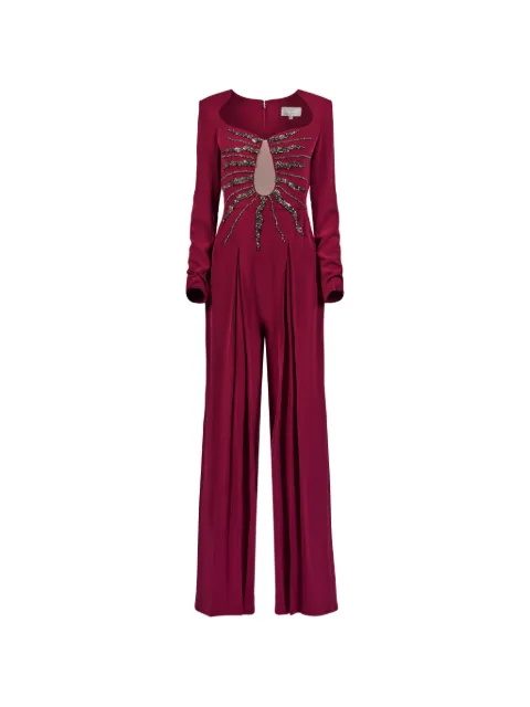 ARAFTU embellished cutout jumpsuit Red SL500126