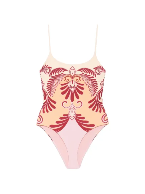 FARM Rio floral swimsuit Orange 260203012