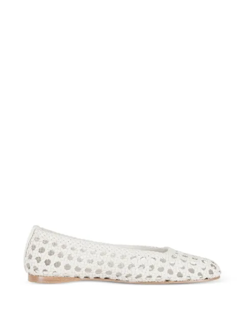 Paloma Barceló woven ballet flats White 302401098