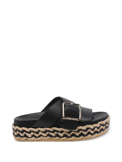 Paloma Barceló buckle-detail platform sandals Black 2101BLACK
