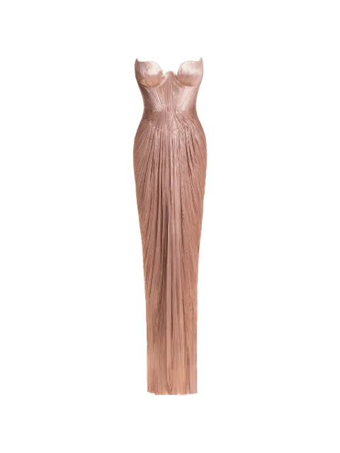 Maria Lucia Hohan Jasleen draped maxi dress Pink JASLEEN