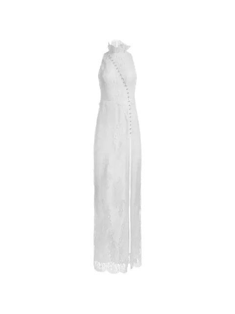 Mia Peculiar floral-lace pearl gown White RMPLD05