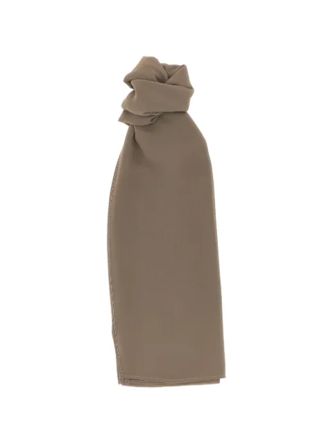 Peserico side detail scarf Brown A3154207309