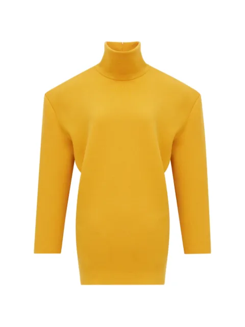 Saint Laurent high-neck mini dress Yellow 848055Y77GH
