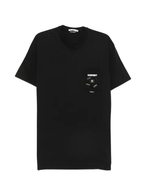 Daniele Alessandrini logo-plaque chest-pocket T-shirt Black M7152E6434000