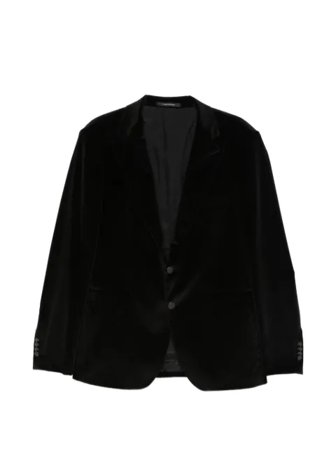 Tagliatore velvet blazer Black 1FBR26B800020V