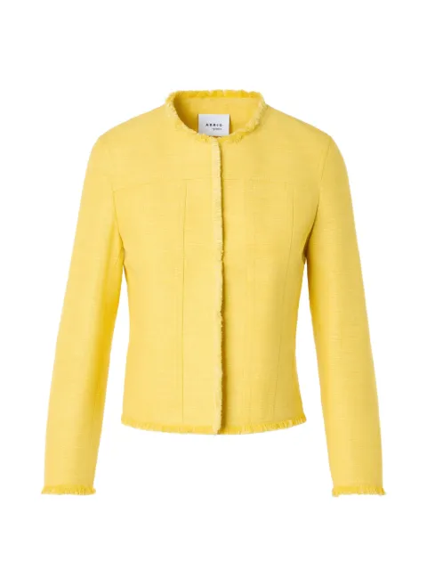 Akris Punto fringed cropped jacket Yellow 671900086791