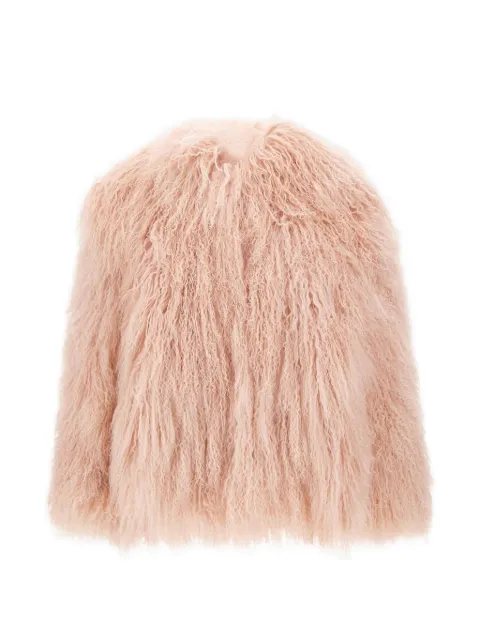 THE TOUCH Marina lamb-fur jacket Pink 47L430
