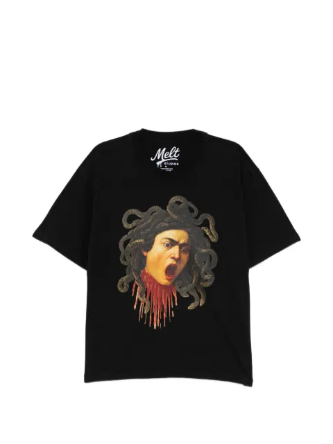 Melt graphic-print T-shirt Black MS5177