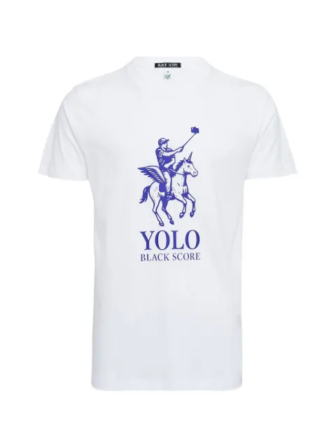 Black Score graphic-print T-Shirt White BSMCC