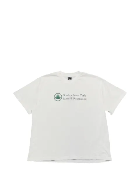 Sinclair Parks and Rec print short-sleeve T-shirt White SM2051WHT