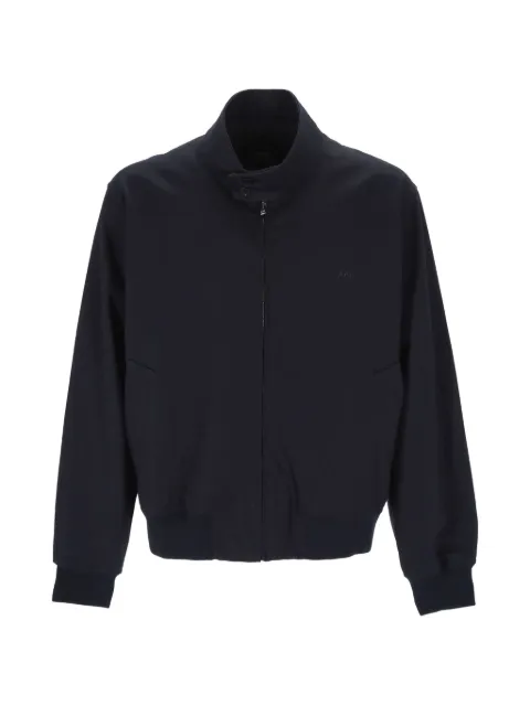 A.P.C. logo-embroidered jacket Blue COHLCH32047