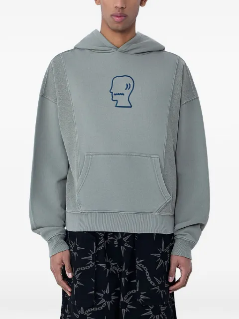 Brain Dead graphic-motif hoodie Grey BDF25T09004551WH03