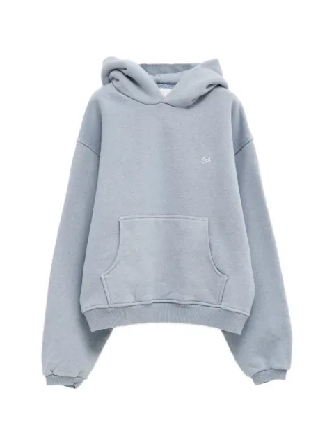 ERL heathered-knit hoodie Blue ERL12T021