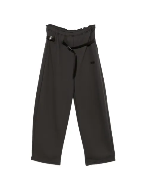 Magliano Provincia elasticated-waistband belt track pants Grey V68100253