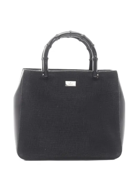Gucci Pre-Owned 2000s Bamboo tote bag Black 1043670