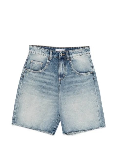 ICON DENIM frayed denim shorts Neutrals LEAID8817