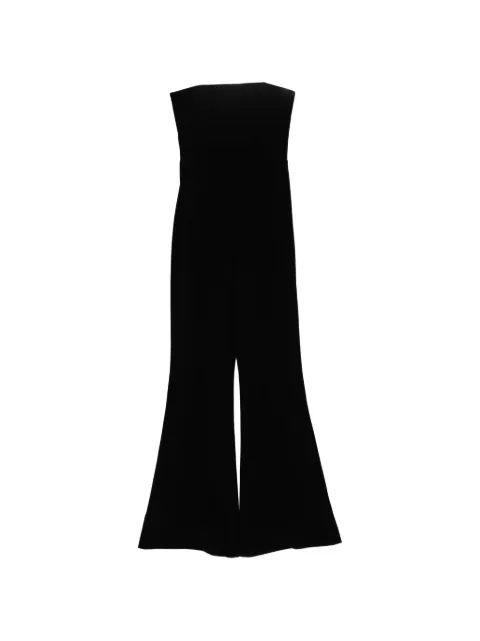 Isabel Sanchis strapless flared jumpsuit Black MONOJS