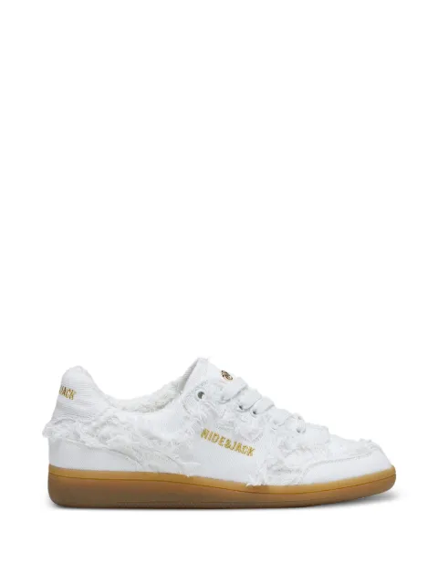 Hide&Jack Shaggy frayed sneakers White SHAGGFRYWHT