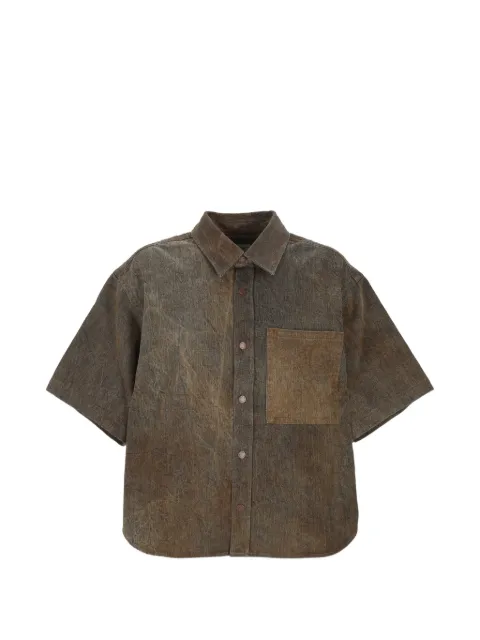 AGOLDE pocket short-sleeve shirt Brown A40661917BRAK