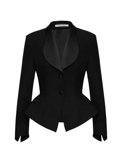 POST MERIDIEM peplum jacket Black JACKETWITHPEPLUMBLACK