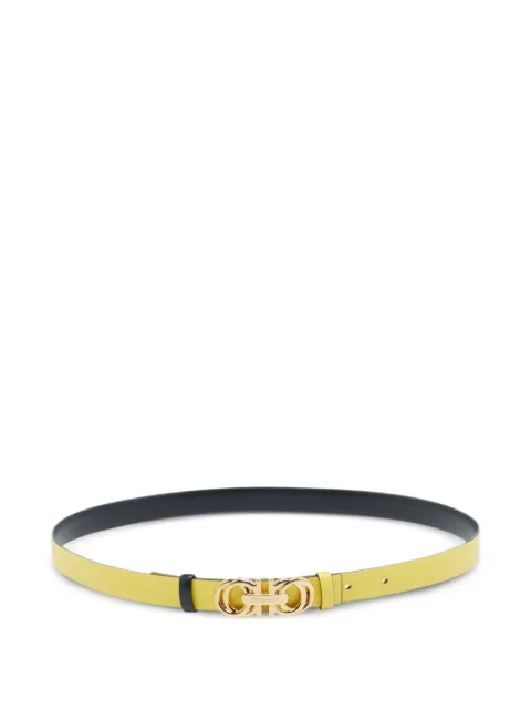 Ferragamo Pre-Owned double Gancini reversible belt Black 1241518