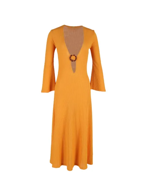 Dodo Bar Or ring-embellished cut-out dress Orange NAPPUGBCL461965W
