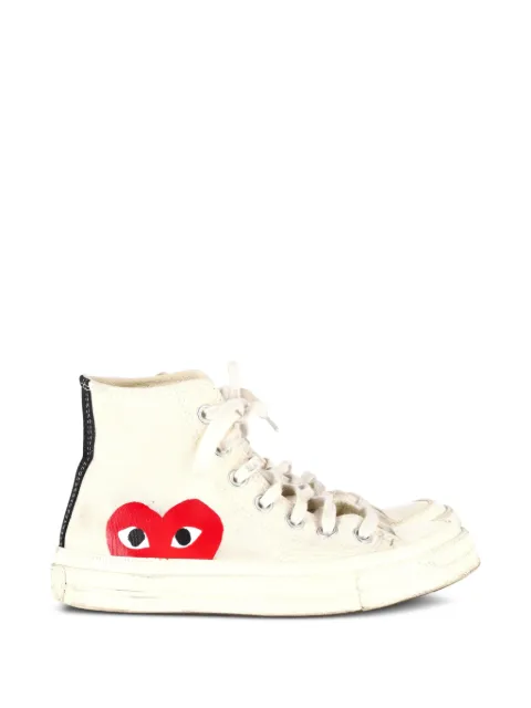 Comme Des Garçons Pre-Owned x Converse Chuck 70 heart-logo high-top sneakers Neutrals NAPPUGBSH370828W