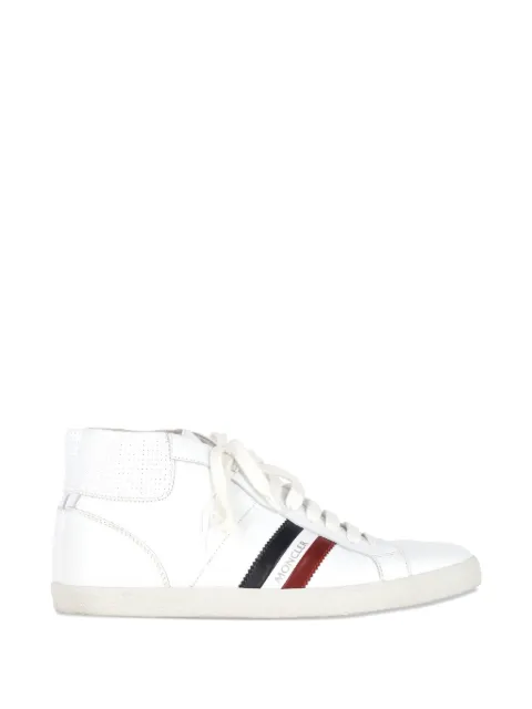 Moncler Vintage monte carlo striped high top trainers White MRPPUGBSH400162M