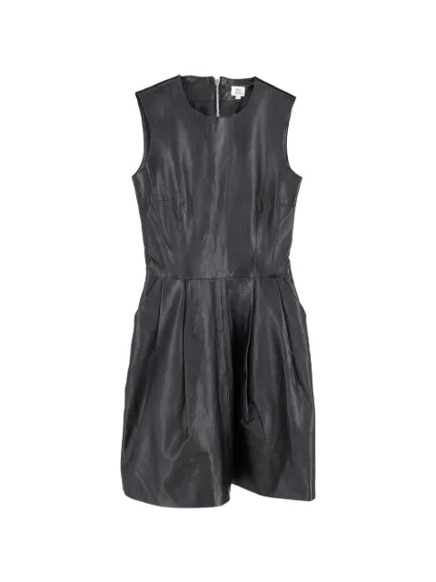 Iris & Ink pleated mini dress Black TONPUGBCL358012W