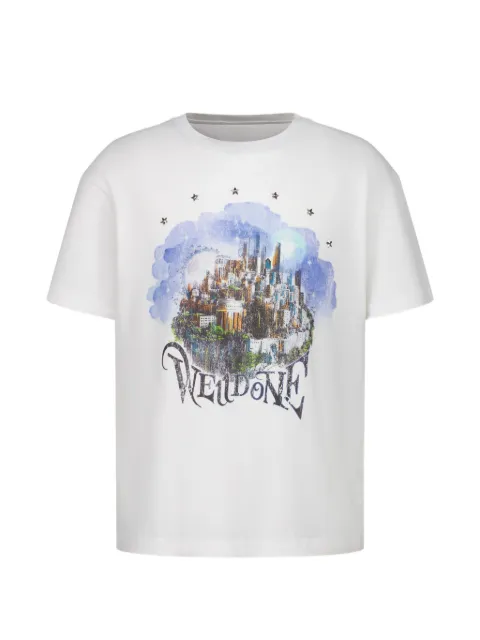 We11done city-graphic regular-fit T-shirt White WDTT026781UWH