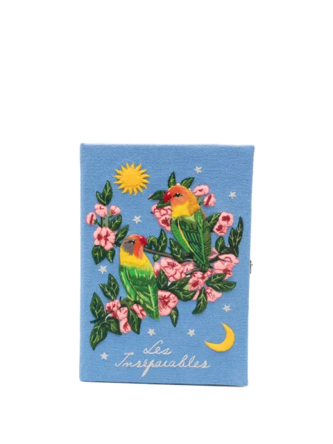 Olympia Le-Tan Les Inséparables parables embroidered clutch bags Blue PBSBCLI02PT