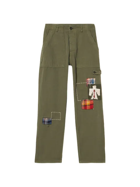 Fortela Jacey patchwork trousers Green WJACEY0002TGRE