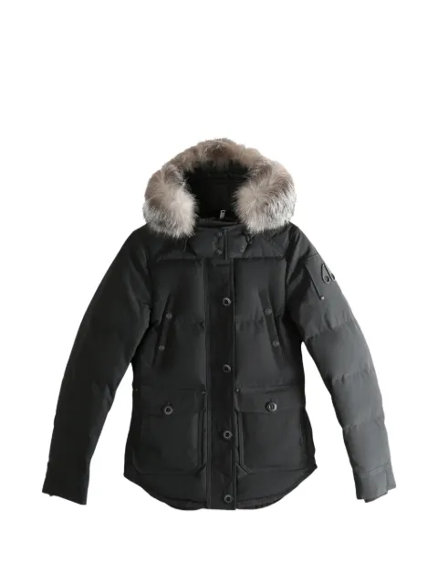 Moose Knuckles Anguille fur-trim jacket Black M39LJ113310