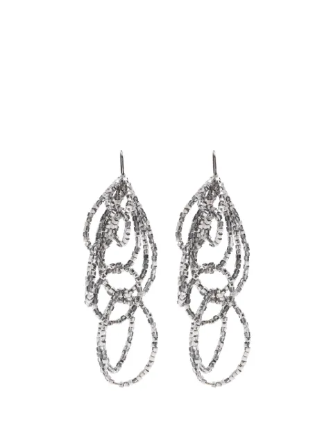 PANICALE beaded earrings Grey D38EARRINGS2