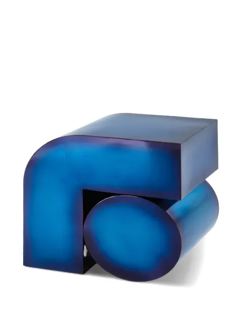 POLSPOTTEN metallic geometric side table Blue 390070134