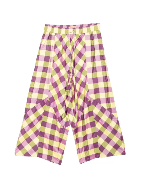 PENULTIMATE checked trousers Purple WP01SS26