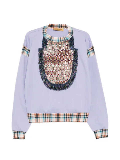 PENULTIMATE bead-embellished sweatshirt Purple JT09SS26