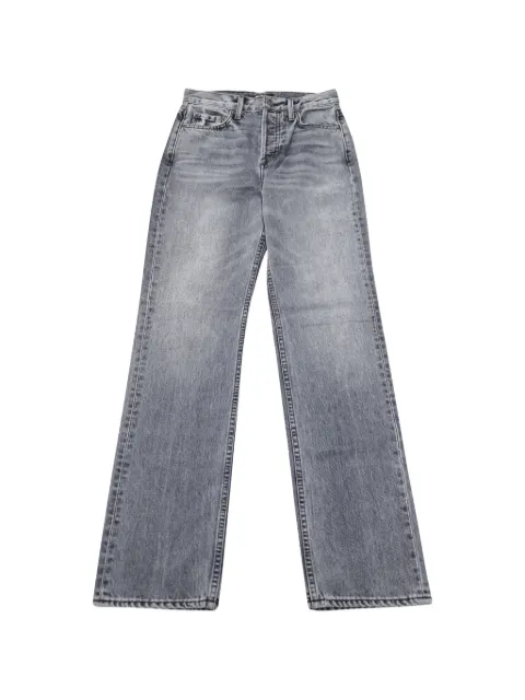 Grlfrnd Mica straight leg denim trousers Grey NAPPUGBCL099556W