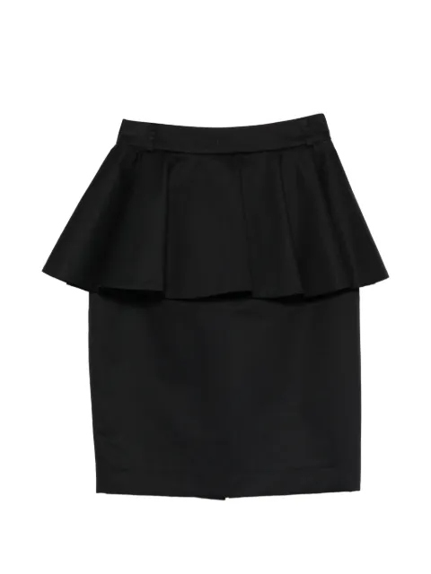 Françoise peplum short skirt Black WODEF301274