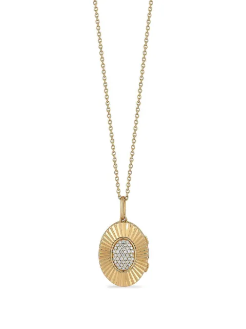 Dana Rebecca Designs 14k yellow gold diamond oval locket necklace Gold N4716YELLOW1820
