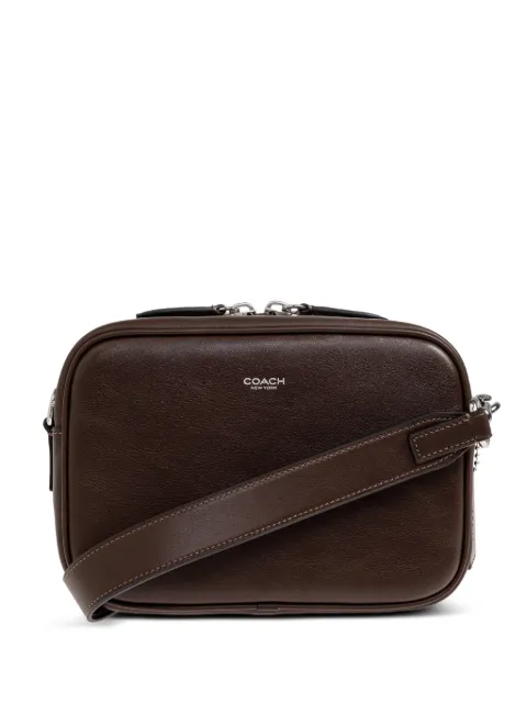 Coach Radio Camera leather shoulder bag Brown CCB51