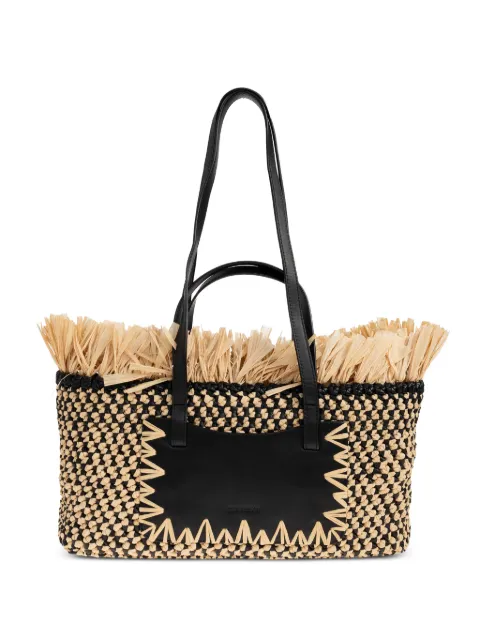 Ulla Johnson small Lali fringe-trim tote bag Neutrals PS261150