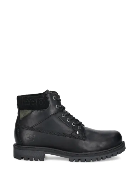 JEEP Willys Bold lace-up hiking boots Black JM52001A