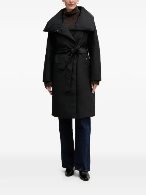 Moose Knuckles belted double-breasted coat Black M35LP247