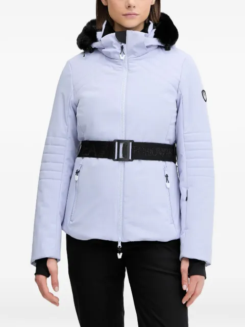 Ea7 Emporio Armani belted hooded ski jacket Purple 7W000386AF13889