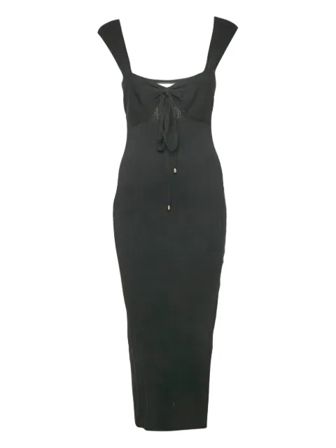 Runaway The Label tie-detail midi dress Black 1158145