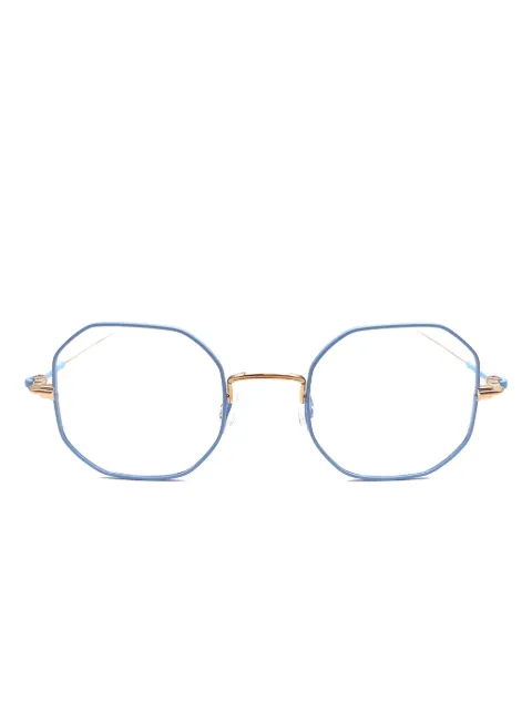 Anne & Valentin Benedict geometric glasses Blue BENEDICT
