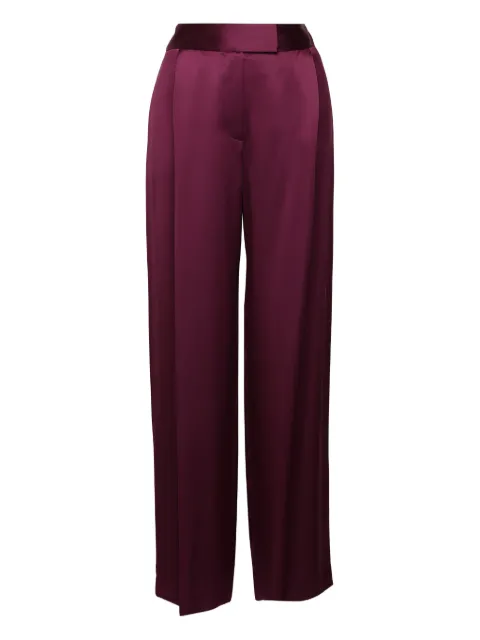 The Sei concealed-fastening pleated trousers Red TS6020